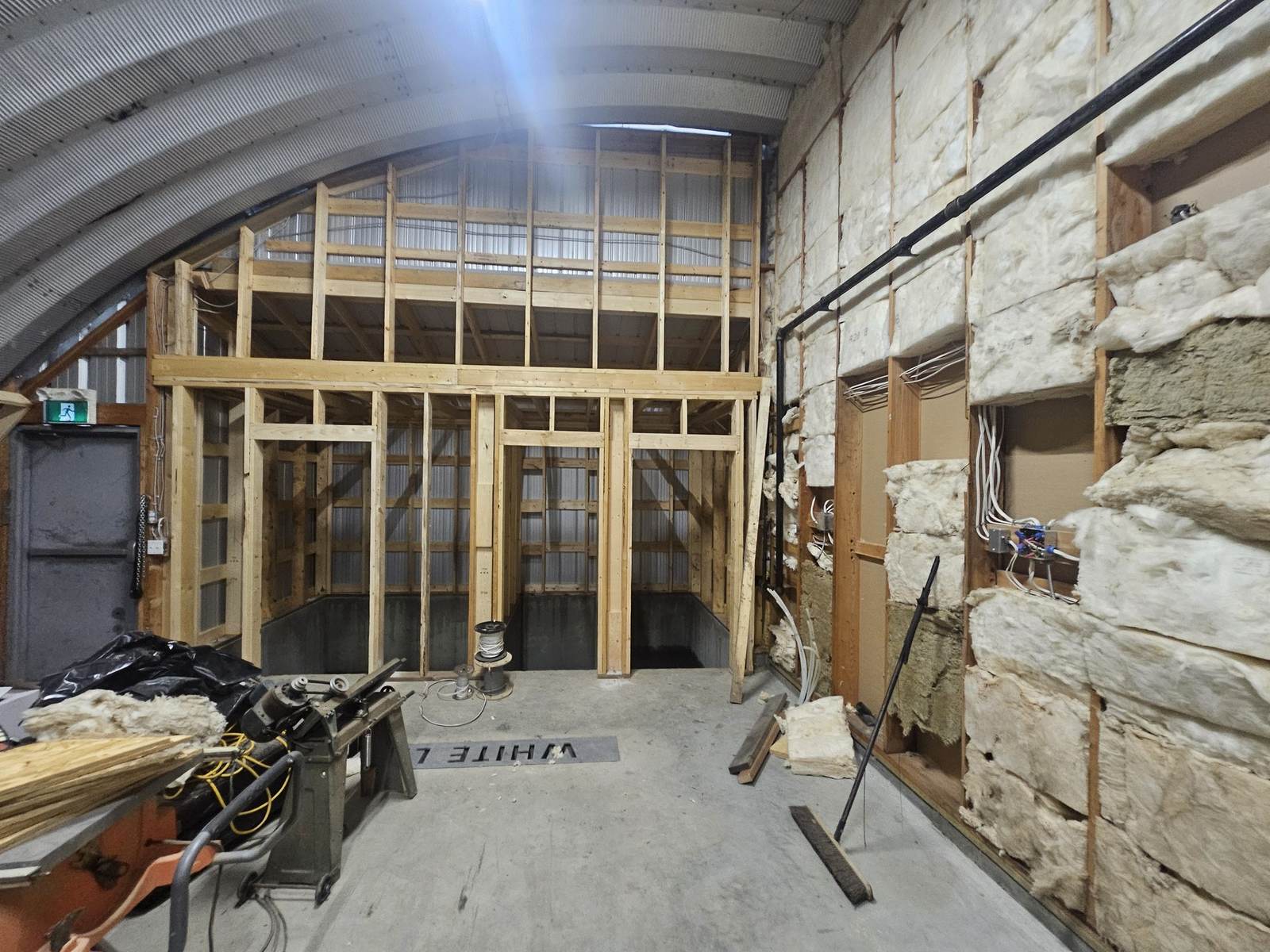 Drywall and insulation installation